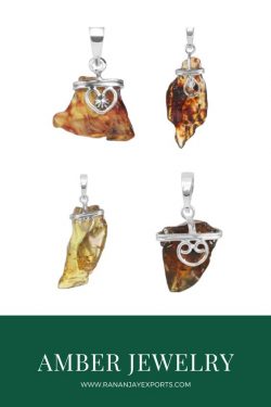 Buy Nutural Amber Stone Jewelry