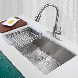 Best Kitchen Sink Faucets | Steel Double Bowl Sink