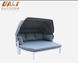 sunbed aluminum patio daybed with footstool https://www.huzhoudalimetal.com/