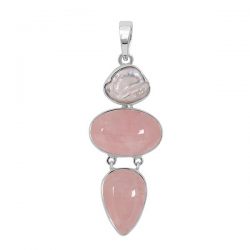 Real Rose Quartz Stone Jewelry