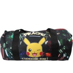 Pokemon Pikachu Barrel Gym Bag Glow In The Dark – School Travel Boys