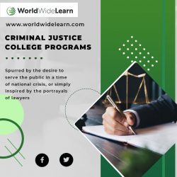 Pursue Your Law Degree from Criminal Justice Degree Programs at World Wide Learn