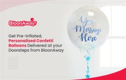 Get Pre-inflated, Personalised Confetti Balloons Delivered at your Doorsteps from BloonAway