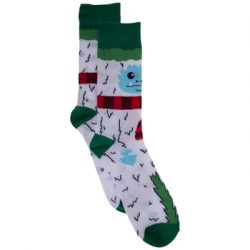 Yeti With Scarf Crew Socks