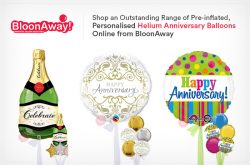 Shop an Outstanding Range of Pre-inflated, Personalised Helium Anniversary Balloons Online from  ...