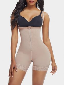 Zipper Detachable Straps Postsurgical Body Shaper | Shaping Shorts & DuraFits