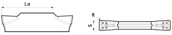 PARTING AND GROOVING INSERT