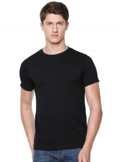 Mens Round Neck T-Shirt Black at Best Prices | Ramraj Cotton