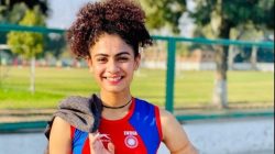 Runner Harmilan Bains set a new national record