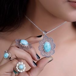 Sterling Silver Larimar Jewelry at Best Wholesale Prices