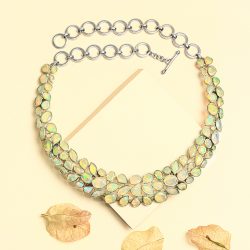 Buy online Natural Silver Opal Jewelry at Factory Price