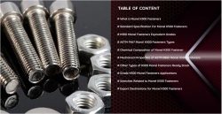 MONEL K500 FASTENERS