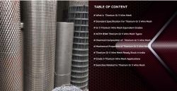 TITANIUM GR. 5 WIRE MESH