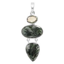 Buy Green 925 Sterling Silver Seraphnite Jewelry