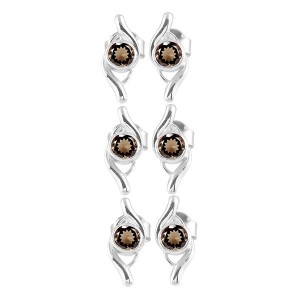 Sterling Silver Smoky Quartz Jewelry.