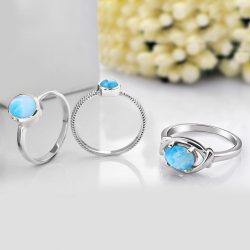 The Beautiful Collection Of Larimar Rings | Rananjay Exports