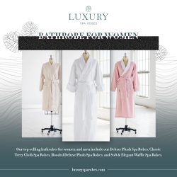 Elegant bathrobe for women available at Luxury Spa Robes