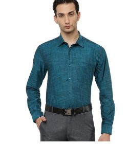 Mens Formal Shirt Full Sleeves Dark Cyan CL2 GT12