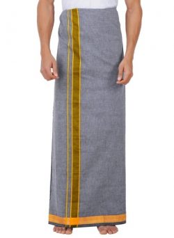 Buy Men’s Single Dhoti Nitro Plain Gold Online