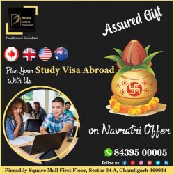 Plan Your Study Visa Abroad With Us – Assured Gift -Navratri Offer