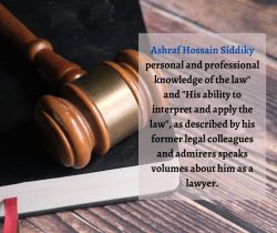 Professional Lawyer in the Canada || Ashraf Hossain Siddiky