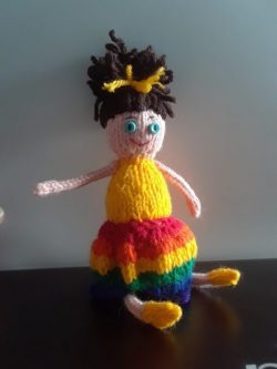 Handmade Pride Rainbow Doll Lily