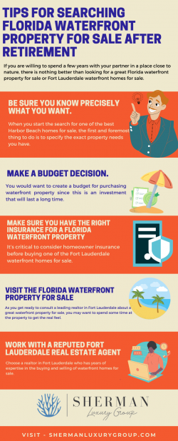 Tips for Searching Florida Waterfront Property For Sale After Retirement