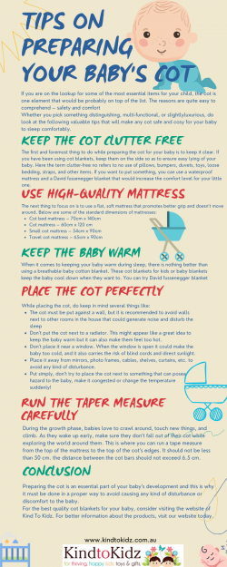 Tips on preparing your baby’s cot