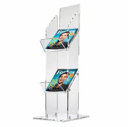 2 Tier Magazine Display Stands