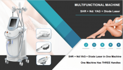 3 in 1 shr + diode + ndyag laser