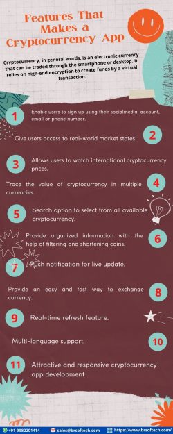 Features That Makes a Cryptocurrency App