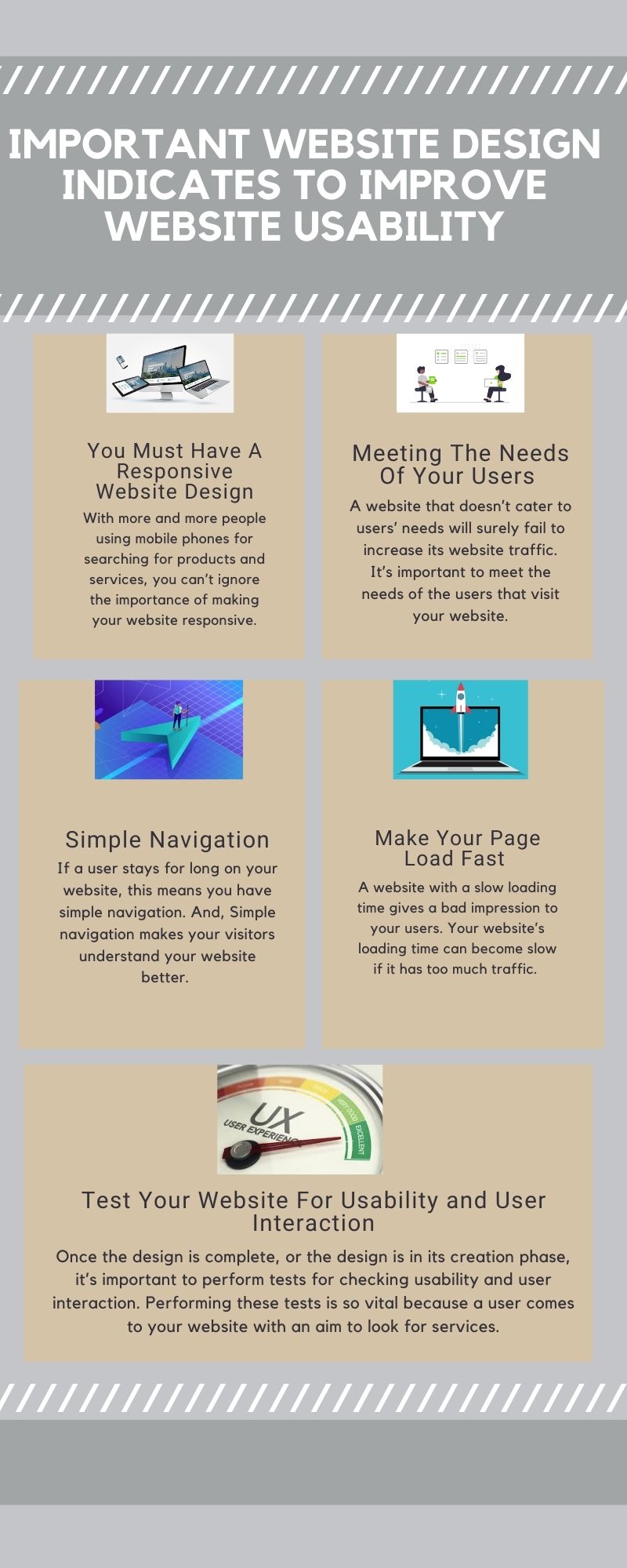 Important Website Design Indicates to Improve Website Usability