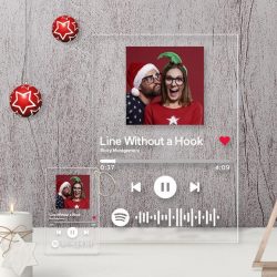 Cadeau de Noël Cadre De Plaque De Musique De Code Spotify Personnalisé Le Même Porte-Clés Est Gr ...