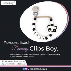 Personalised Dummy Clips Boy