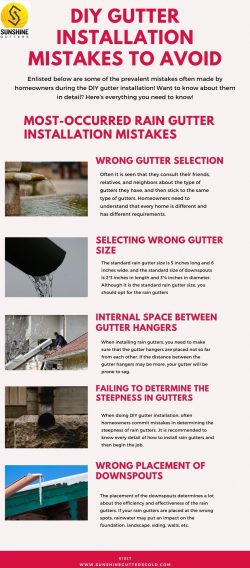 DIY GUTTER INSTALLATION MISTAKES TO AVOID