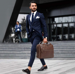 Men’s Vintage Waterproof Leather Briefcase-bosidu