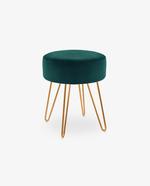 Atlanta Round Velvet Vanity Stool