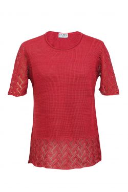 Blanquita Top Red Pima Cotton