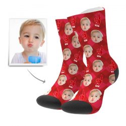 Son Socken Personalisierte Gesicht Socken