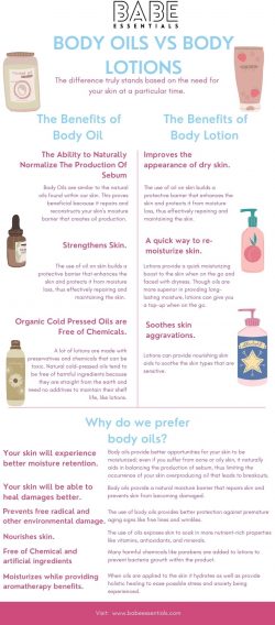 BODY OILS VS BODY LOTIONS