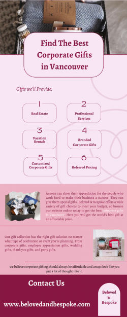 Find The Best Corporate Gifts in Vancouver