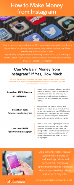 How to Make Money from Instagram