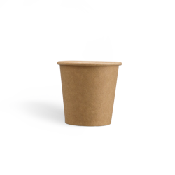 4oz PE Coating Single Wall Kraft Coffee Cups