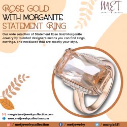 Rose Gold with Morganite Statement Ring