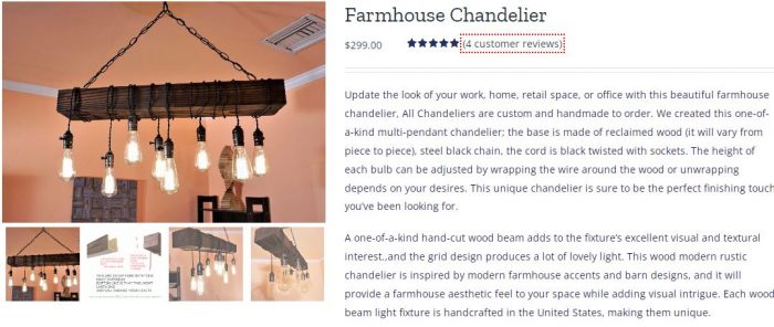Rustic Kitchen Chandelier