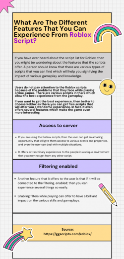 Several Features To check in Roblox Script