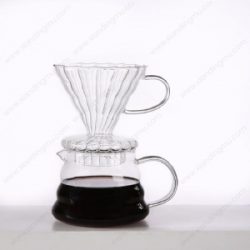 Glass Cone Pour Over Hand Drip Coffee Filter