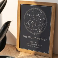 Classic Night Custom Star Map | Wall Decor Items | Whispering Homes