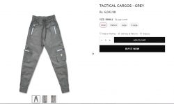 Grey Tactical Track Pants