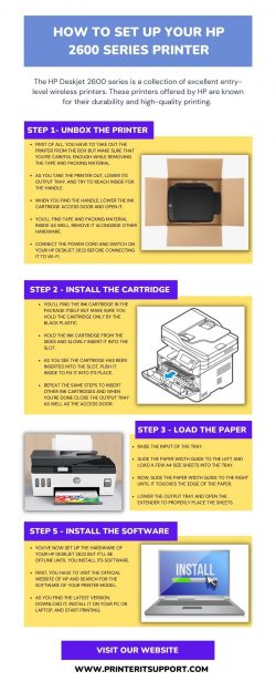 How To Set Up Your HP 2600 Series Printer